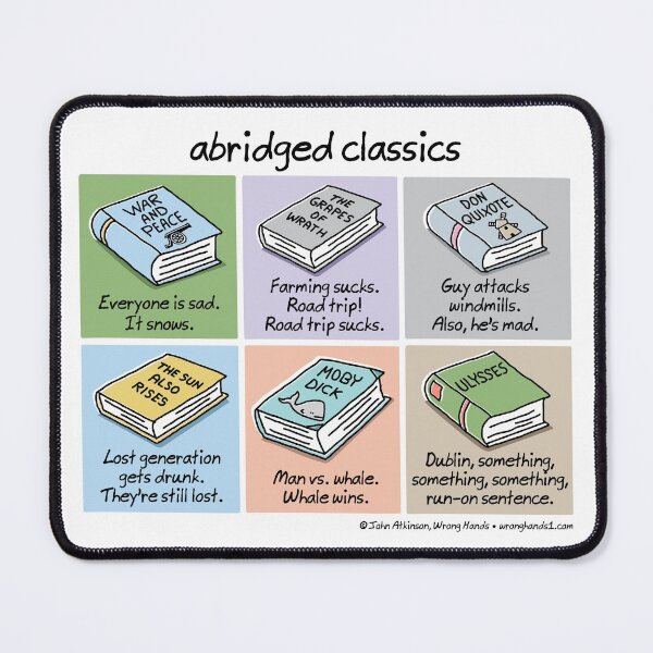 Item preview, abridged classics designed and sold by WrongHands.