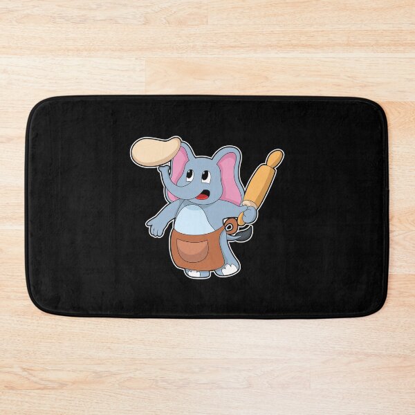 Item preview, Elephant as Cook with Rolling pin & Dough designed and sold by Snabdesign84.