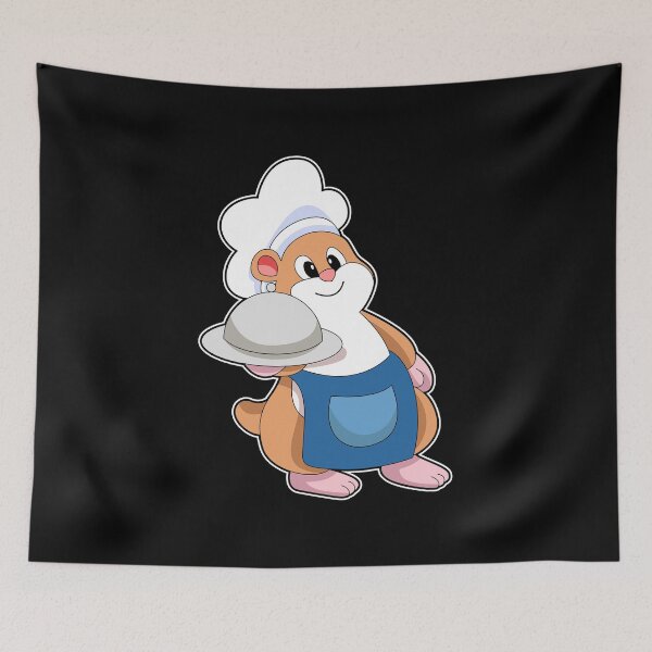Item preview, Hamster as Cook with Platter designed and sold by Snabdesign84.