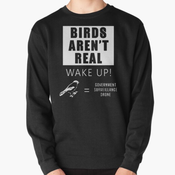 Birds Aren't Real Wake Up Government Surveillance Pullover Sweatshirt