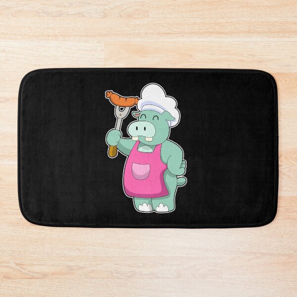 Item preview, Hippo as Cook with Sausage designed and sold by Snabdesign84.