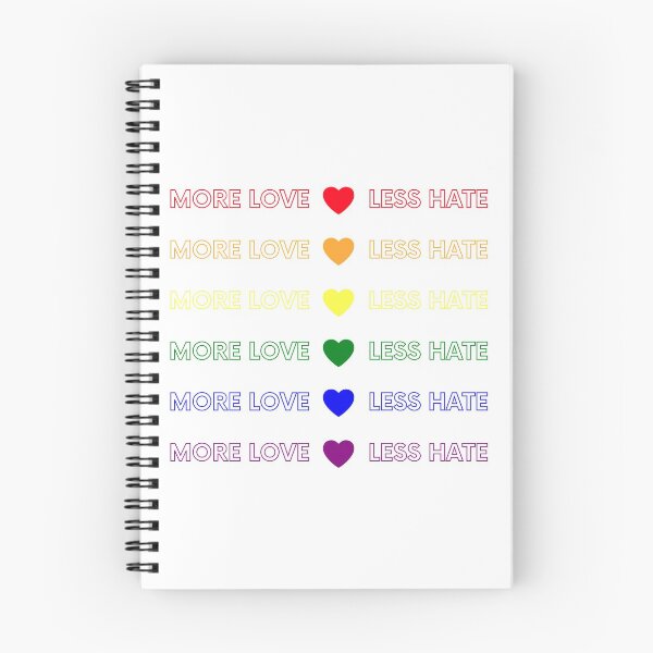 Item preview, More love less hate (LGBT) designed and sold by ValAndVanya.