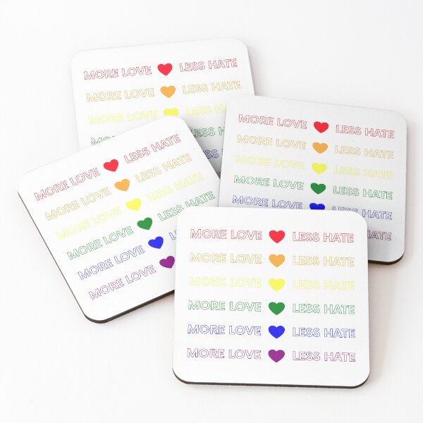 Item preview, More love less hate (LGBT) designed and sold by ValAndVanya.