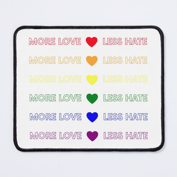 Item preview, More love less hate (LGBT) designed and sold by ValAndVanya.