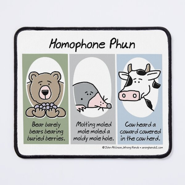 Item preview, Homophone Phun designed and sold by WrongHands.