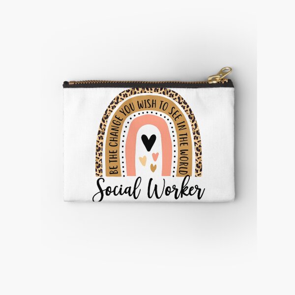 Item preview, Social Worker Leopard Rainbow Funny Work Love designed and sold by Best Designer.