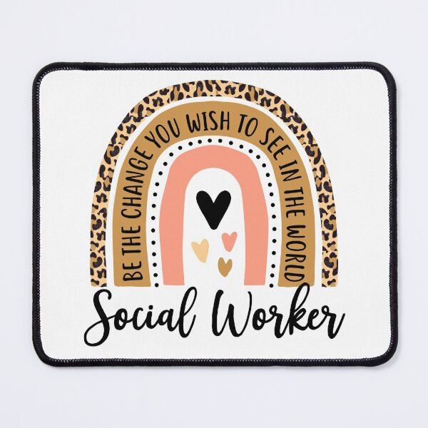 Item preview, Social Worker Leopard Rainbow Funny Work Love designed and sold by Best Designer.