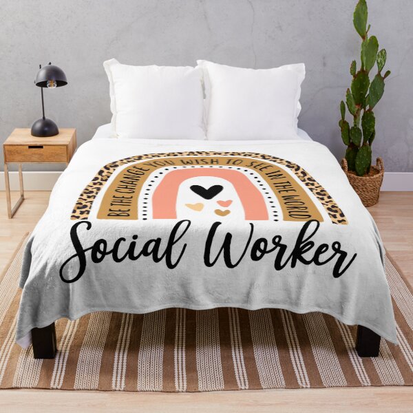 Item preview, Social Worker Leopard Rainbow Funny Work Love designed and sold by Best Designer.