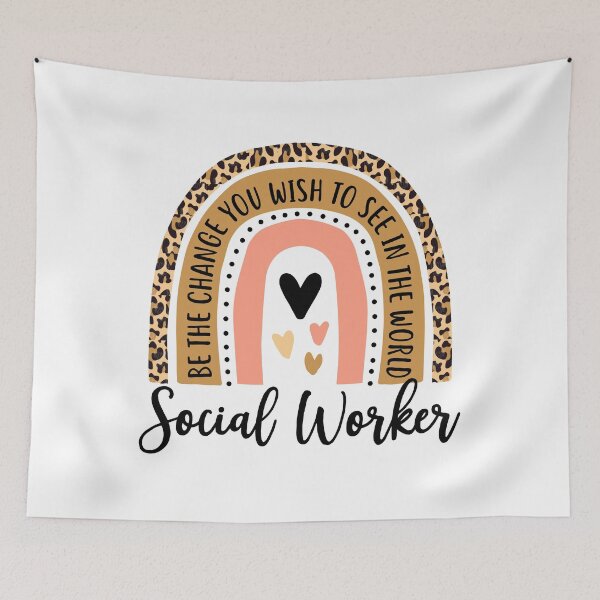 Item preview, Social Worker Leopard Rainbow Funny Work Love designed and sold by Best Designer.