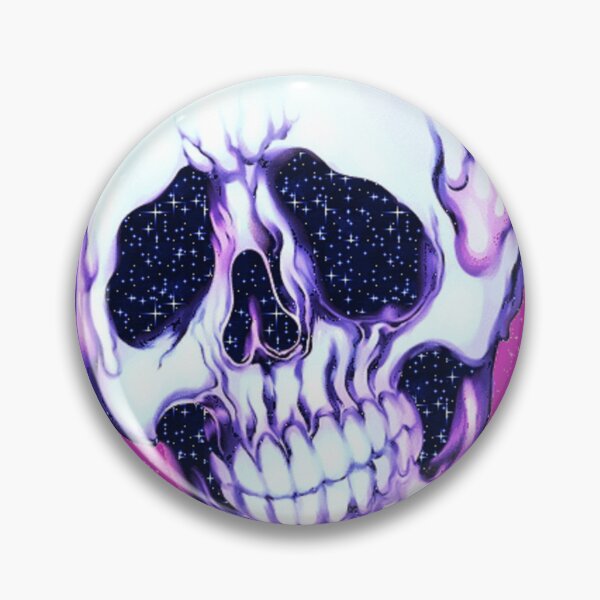 Item preview, Halloween Holiday. Scull. Aesthetics. Drawing Skeleton, psychedelic art, purple, sticker,  designed and sold by Senior-Kuzmin.