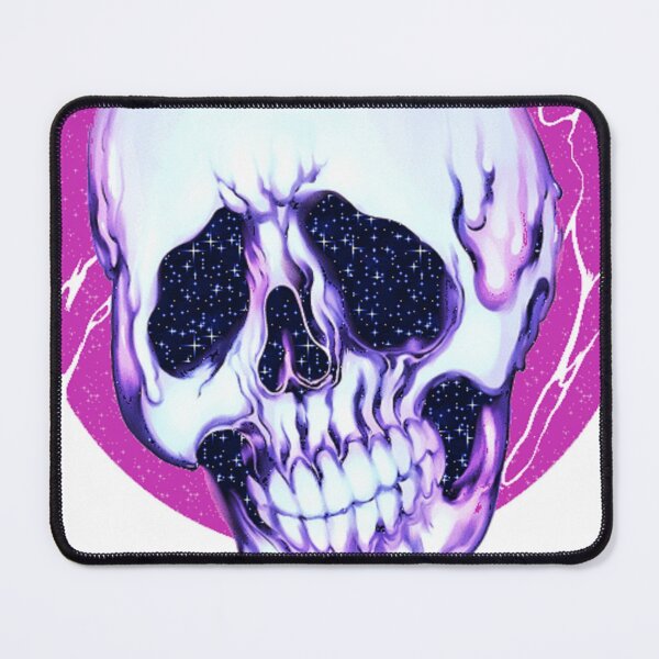 Item preview, Halloween Holiday. Scull. Aesthetics. Drawing Skeleton, psychedelic art, purple, sticker,  designed and sold by Senior-Kuzmin.