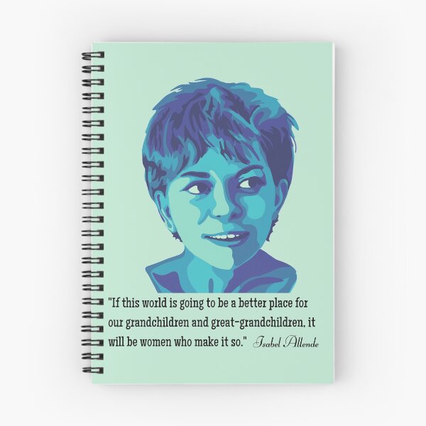 Item preview, Isabel Allende Portrait and Quote designed and sold by Unhinged Heather.