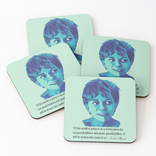 Item preview, Isabel Allende Portrait and Quote designed and sold by Unhinged Heather.