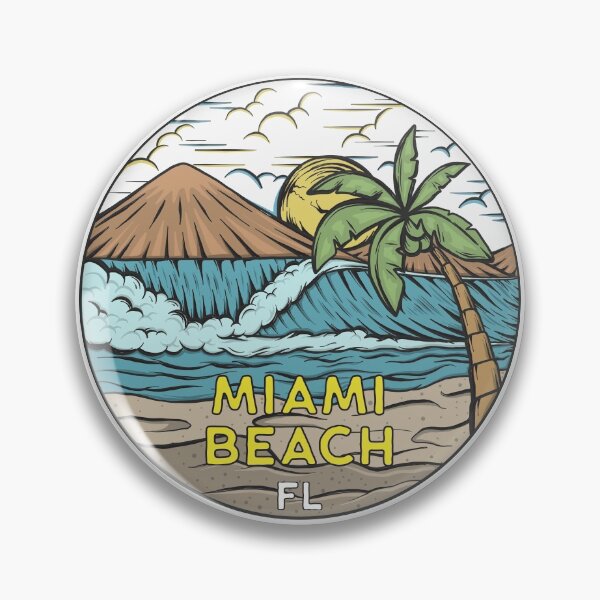 Item preview, Miami Beach Florida Vintage designed and sold by KrisSidDesigns.