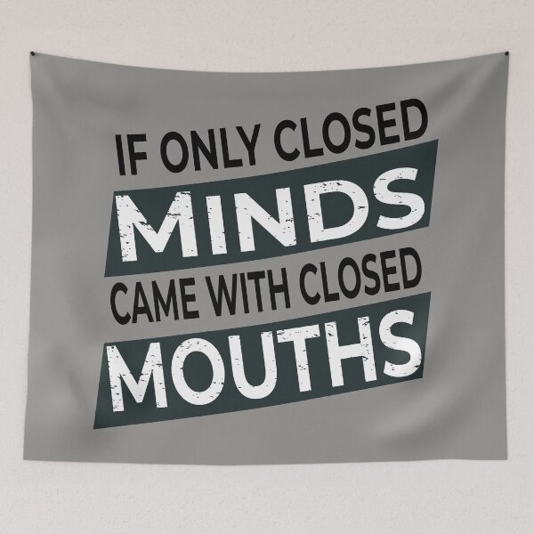 Item preview, If only closed minds came with closed mouths Vintage  designed and sold by HStudioPrints.