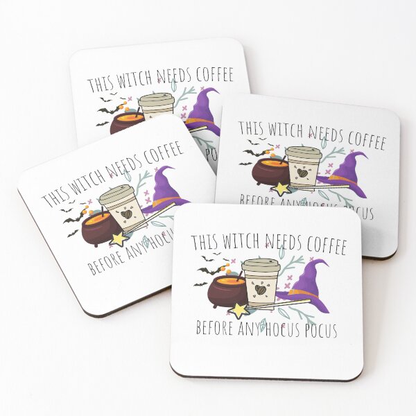 Item preview, This Witch Needs Coffee Before Any Hocus Pocus Halloween designed and sold by RanirO.