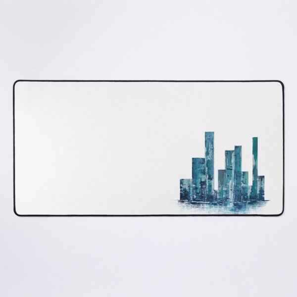 Modern Buildings Cityscape Desk Mat