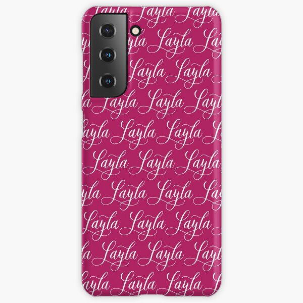 Layla Modern Calligraphy Name Design Samsung Galaxy Phone Case For Sale By Cheesim Redbubble