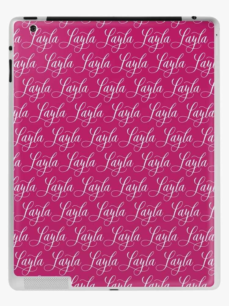 Layla Modern Calligraphy Name Design Ipad Case Skin By Cheesim Redbubble
