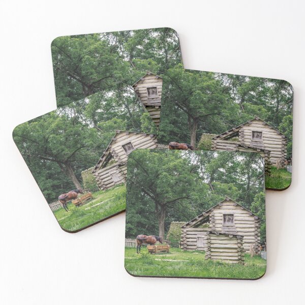Item preview, A horse in front of an old farm house designed and sold by Chee Sim.