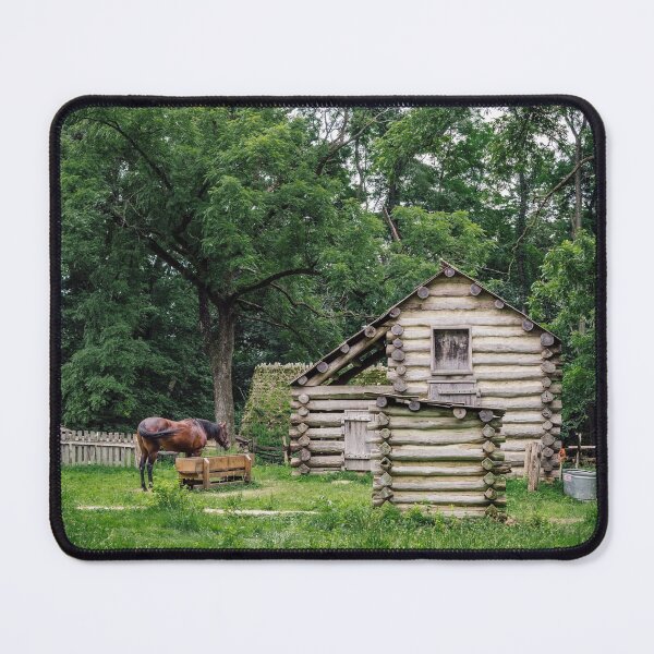 Item preview, A horse in front of an old farm house designed and sold by Chee Sim.