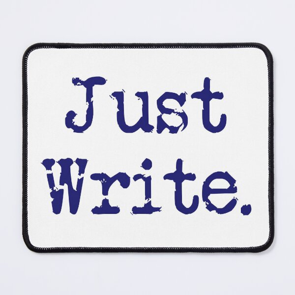 Item preview, Just Write. Vertical Midnight Blue Type designed and sold by TeaRoseWriter.