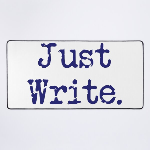 Item preview, Just Write. Vertical Midnight Blue Type designed and sold by TeaRoseWriter.