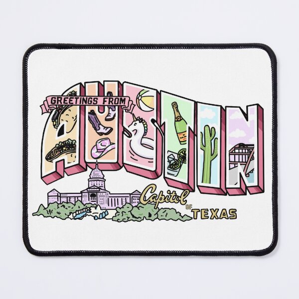 Item preview, Greetings From Austin | The State Collection | Tesni Alys Designs designed and sold by Tesni Alys.