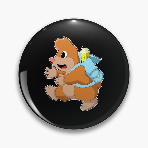 Item preview, Mole as Student with Backpack designed and sold by Snabdesign84.