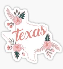 Floral Texas Roses Sticker