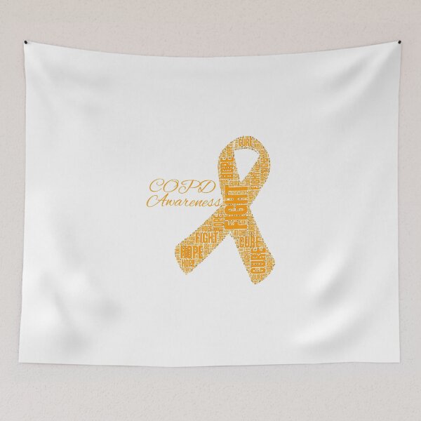 Item preview, Copd Awareness Support Orange Ribbon designed and sold by nutallrosario.