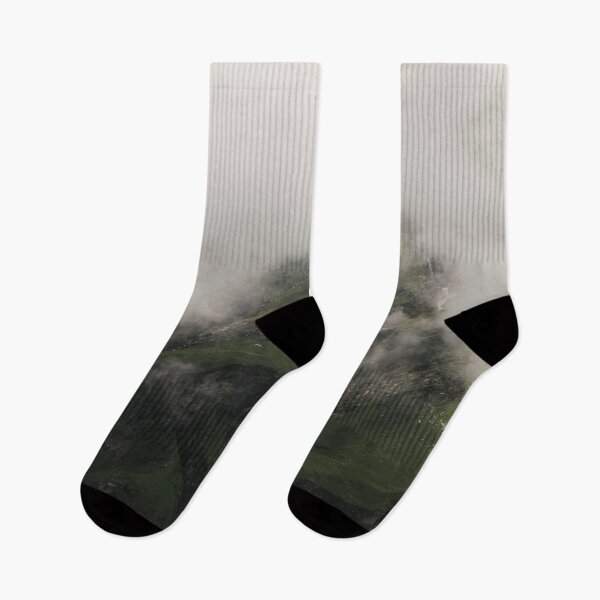 Item preview, Green And Brown Mountain Covered With Clouds designed and sold by pandovisky.