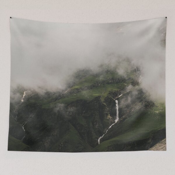 Item preview, Green And Brown Mountain Covered With Clouds designed and sold by pandovisky.