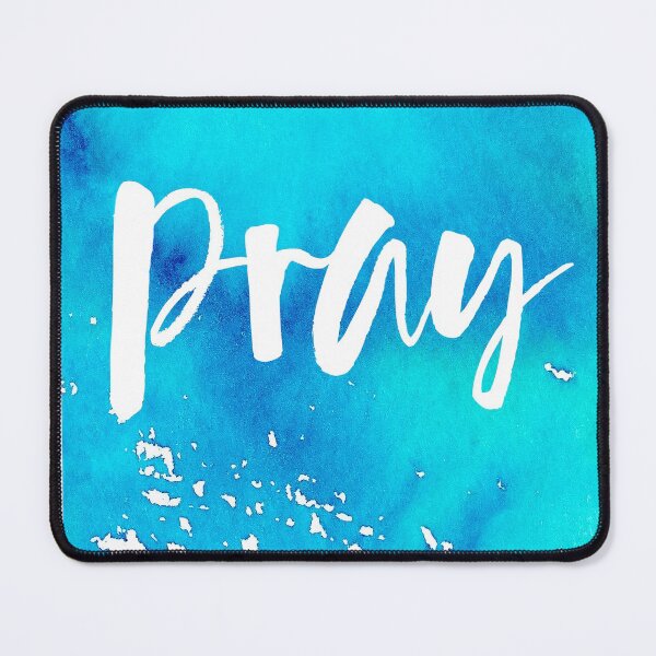 Item preview, Pray in blue, catholic and Christian Gifts, faith, prayer, designed and sold by St Joseph Art.