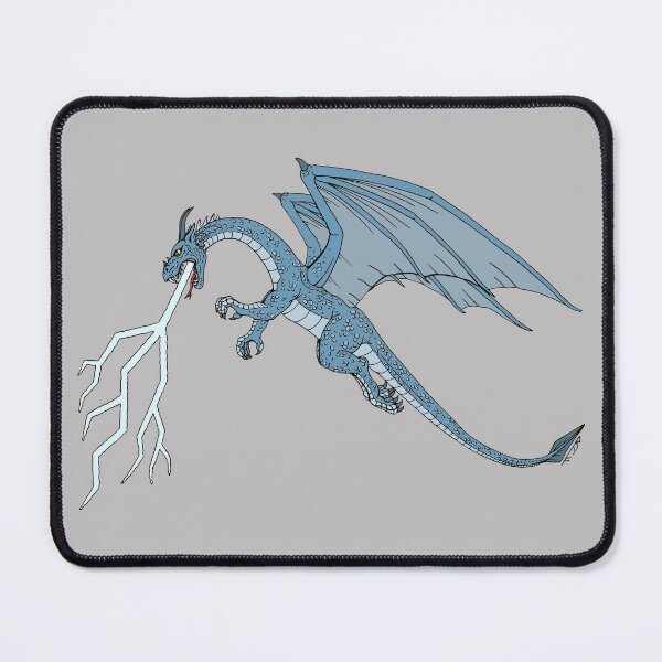 Item preview, Blue Dragon Spitting Lightning designed and sold by Azure Lion Productions.