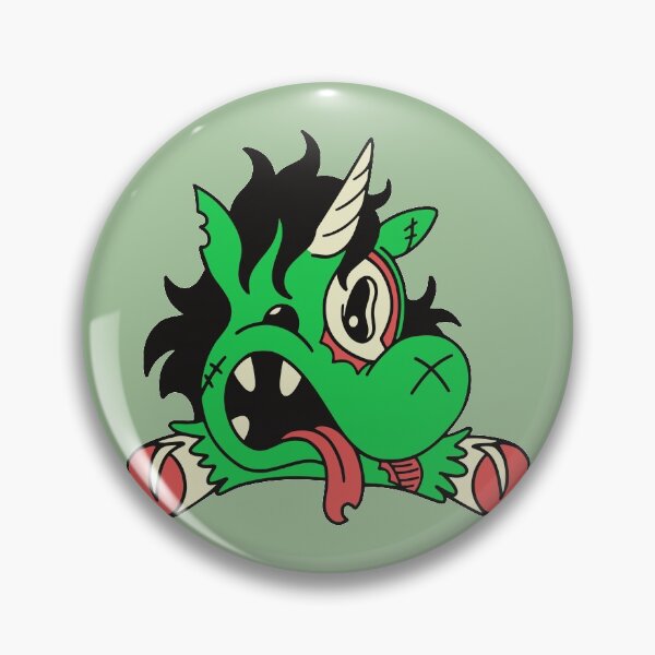 Item preview, Cute Zombie Unicorn // Funny Halloween Animals designed and sold by SLAG-Creative.