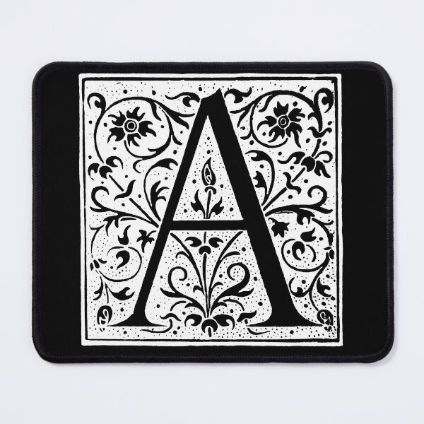 Item preview, White Ornate vintage letter A alphabet monogram design T-Shirt designed and sold by tommulliner.