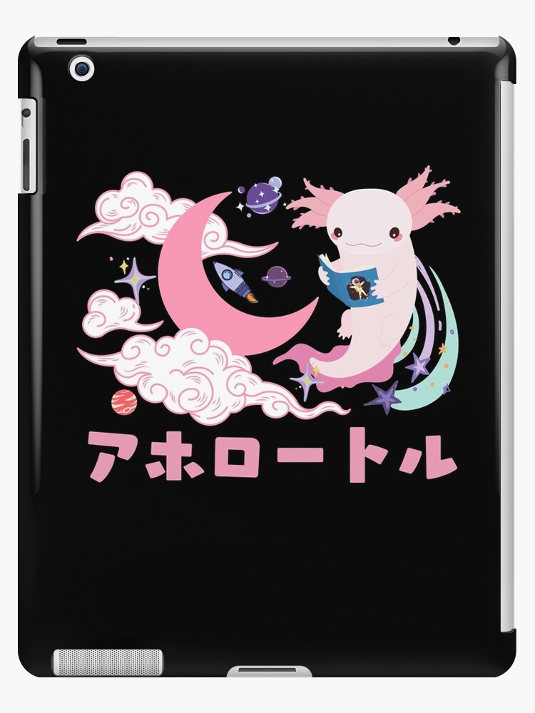 Space Axolotl Kawaii/Vaporwave Aesthetic/Pastel Goth Pink