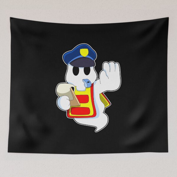 Item preview, Ghost as Police officer with Whistle designed and sold by Snabdesign84.