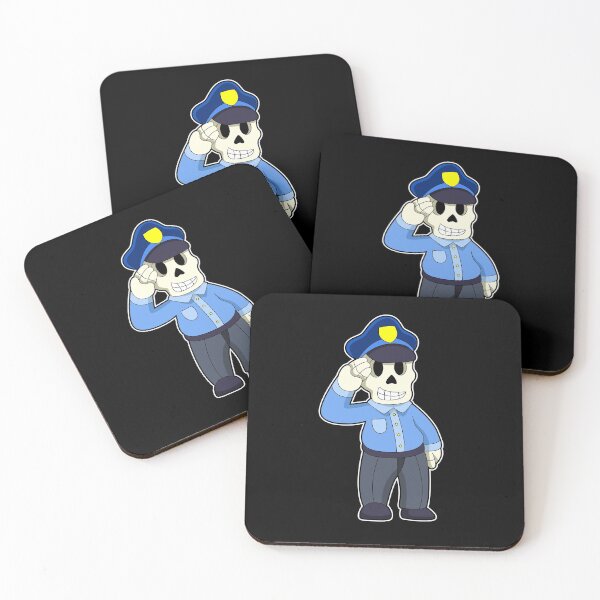 Item preview, Skeleton as Police officer with Police hat designed and sold by Snabdesign84.