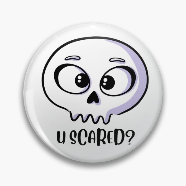 Item preview, U scared? Cute Halloween Skull designed and sold by orichalbaud.