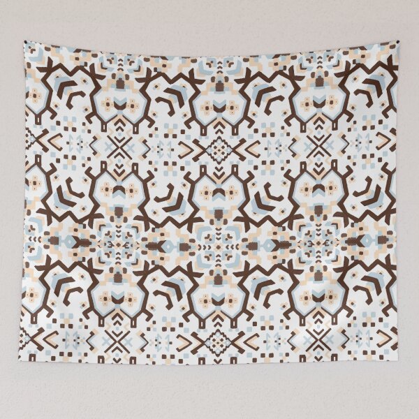 Item preview, Islamic brown blue beige pattern designed and sold by kMariaART.