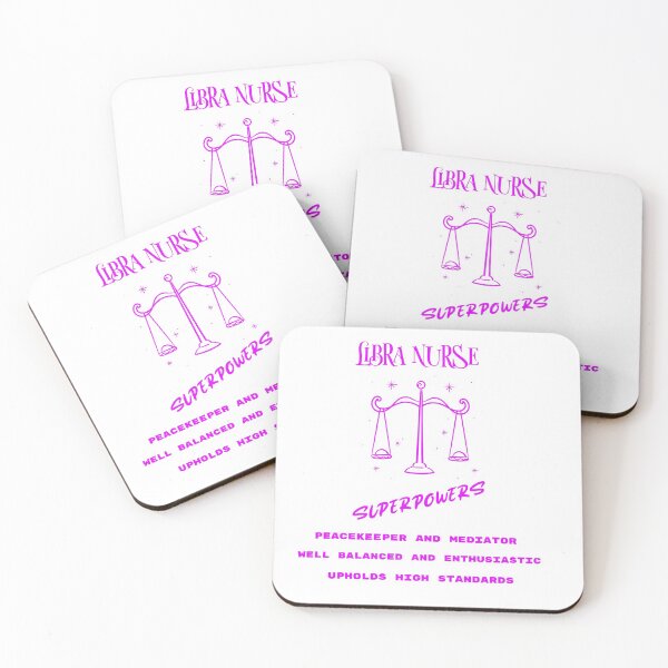 Item preview, Libra Nurse Superpowers Pink Scales And Text  designed and sold by PrintHatcher.