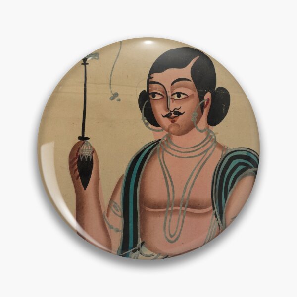 Item preview, Man Seated in a European Chair Smoking a Margila Pipe designed and sold by HinduArtGallery.