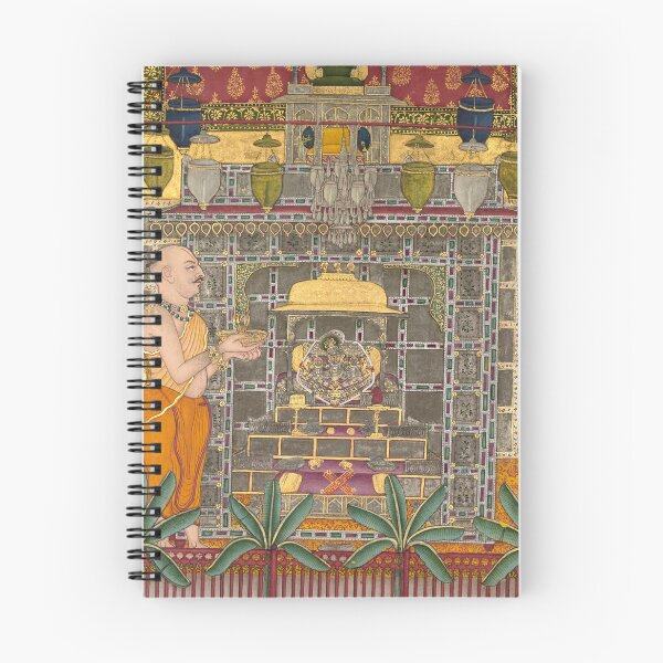 Item preview, Maharao Kishor Singh II of Kota Worshipping Krishna as Brij Rajji designed and sold by HinduArtGallery.