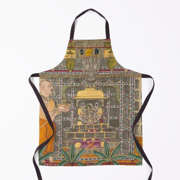 Item preview, Maharao Kishor Singh II of Kota Worshipping Krishna as Brij Rajji designed and sold by HinduArtGallery.