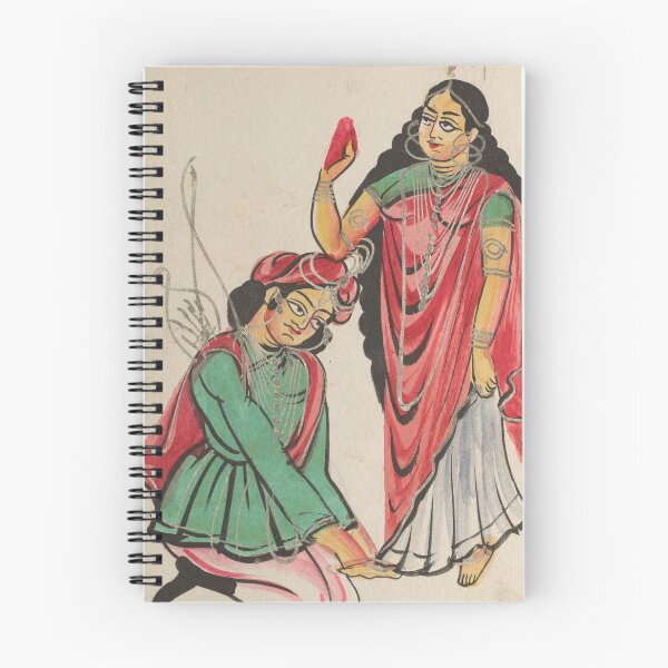 Item preview, Pravira Kneeling at the Feet of Jana designed and sold by HinduArtGallery.