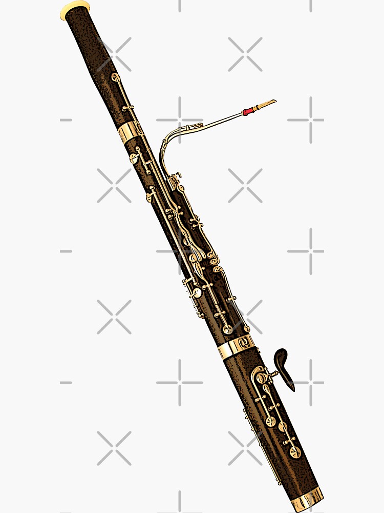 "Bassoon or The Old Grandfather" Sticker for Sale by Havocgirl Redbubble