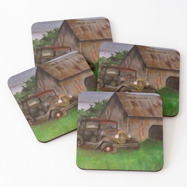 Item preview, Old car and barn designed and sold by Kachansan.