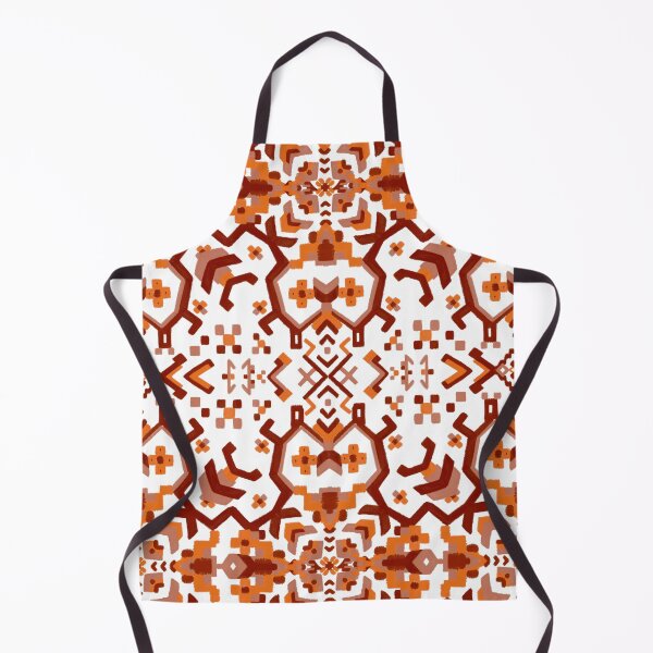 Item preview, Orange brown Arabicas pattern designed and sold by kMariaART.